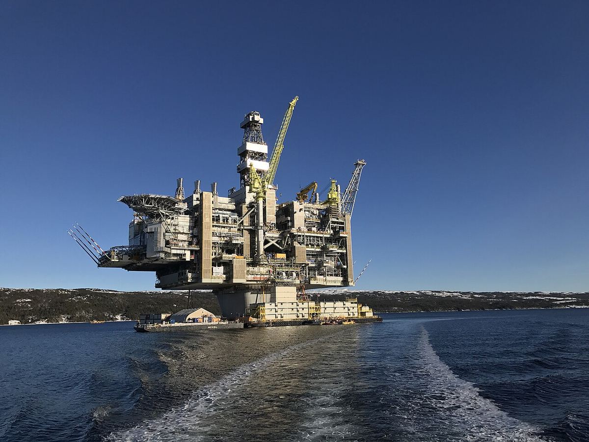 Hebron offshore oil platform, Newfoundland, Canada
