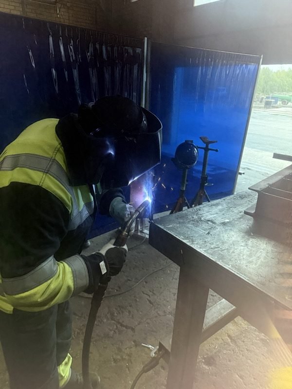 Luleå, Sweden – welder at work