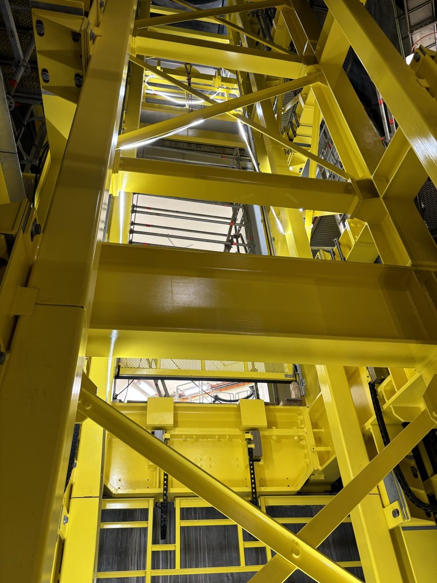 Onkalo, Eurajoki – shaft hoist steel structure